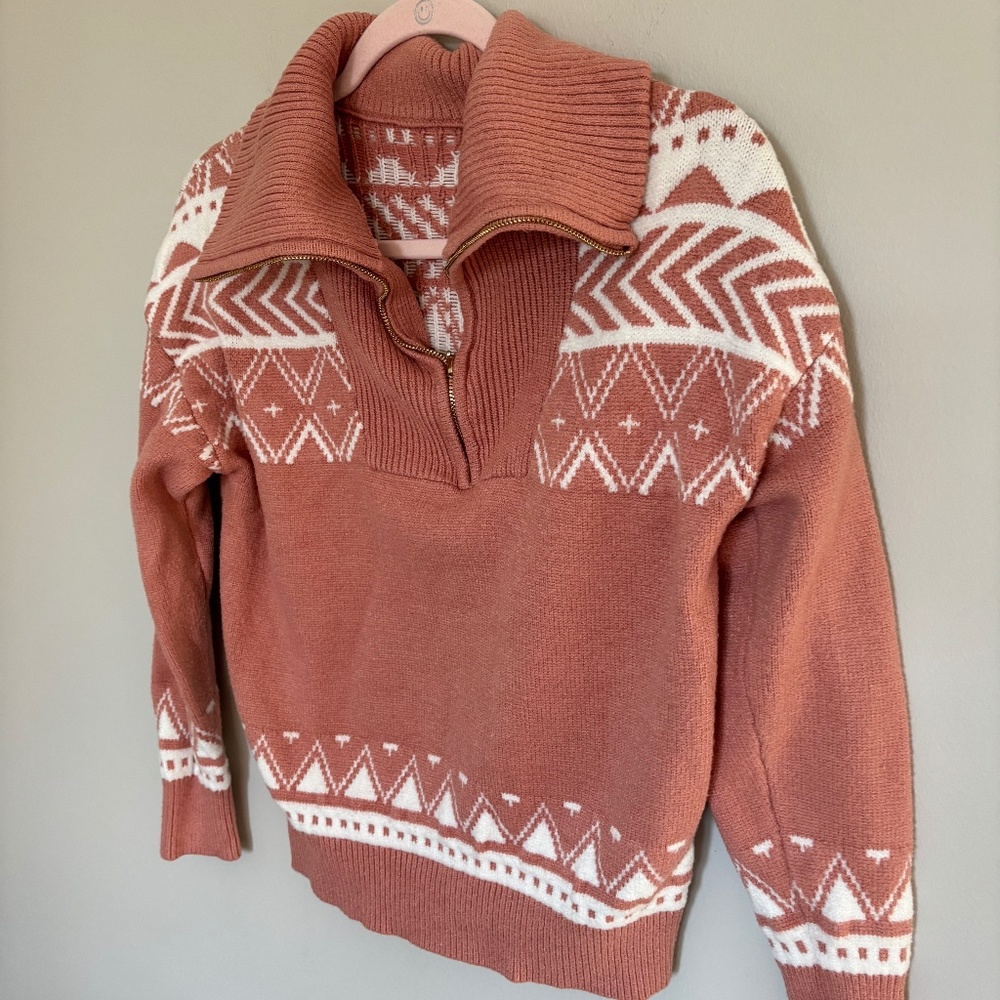 Half Zip Sweater. - Small